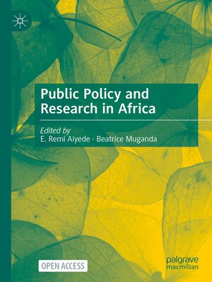 cover image of Public Policy and Research in Africa